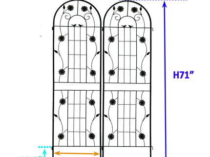 Metal Garden Trellis Rustproof Trellis For Climbing Plant Outdoor Flower Support