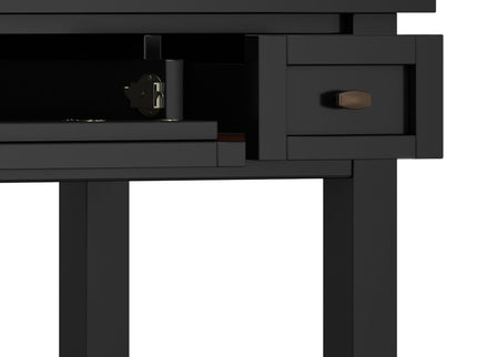 Warm Shaker - Writing Desk With Drawers - Black