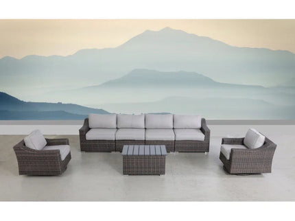 Stylish Sofa Seating Group With Cushions Perfect For Outdoor Gatherings
