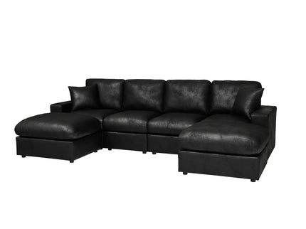 Sectional With 2 Ottomans