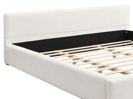 Elegant Wide Edge Bed With Soft Upholstered