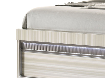 Leonor - Bed With LED Headboard And Footboard
