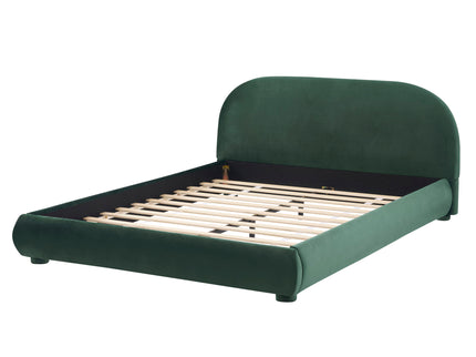 Upholstered Simple Modern Bedroom Bed With Curved Headboard