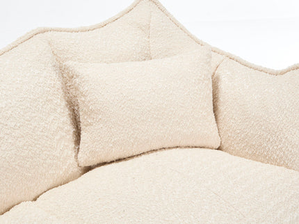 Comfortable Dual Beanbag Chair With High Resilience Foam Core For 2 People