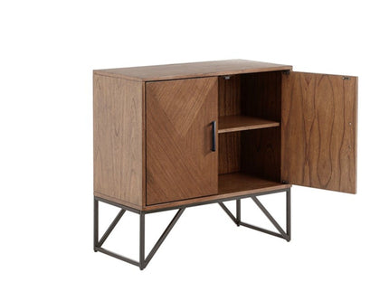 Krista - Accent Cabinet With Magnetic Doors - Brown