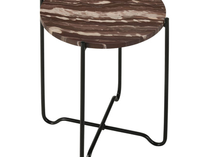Kohala - Round Accent Side Table - Red