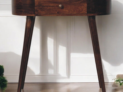 Rounded Wood Table