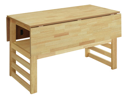 5 Piece Extendable Wood Square Dining Table Set With 2 Drop Leaves