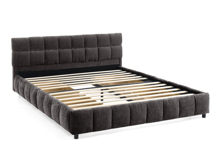 Modern Platform Bed Frame With Thick Fabric