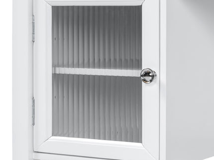 Elegant Makeup Vanity Desk With Adjustable Mirror And Storage And Construction - White