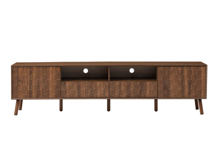 TV Stand With Drawers And Cable Management - Walnut