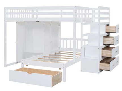 Bunk Bed With Wardrobe, Drawers