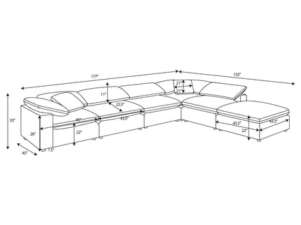 Segoura - Modular Sectional With Ottoman