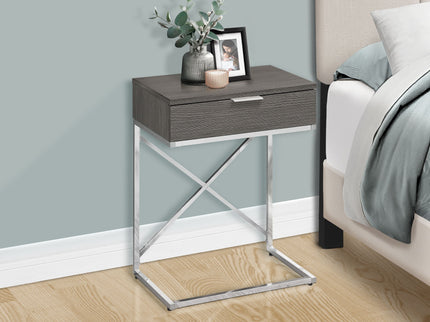 Accent Side Table, Storage Drawer, Spacious Tabletop, Contemporary & Modern