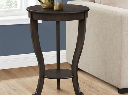 Accent End Table, 2 Tier, Traditional - Walnut