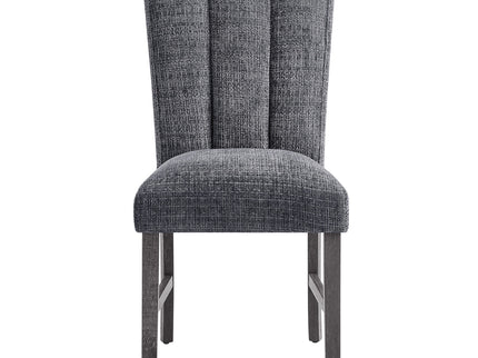 Dining Chair With Padded Seating And Back (Set of 2) - Dark Gray