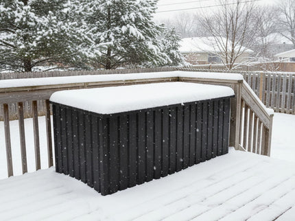 Out Door Metal Storage Box Store Medium - Black