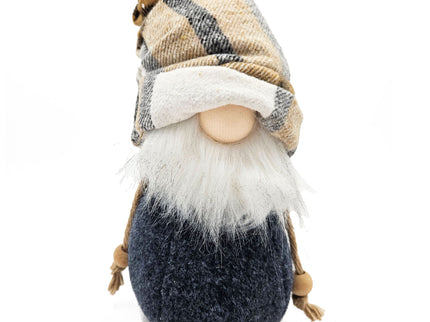3 Pieces Fall Thanksgiving Gnomes Decorations, Harvest Festival Table Home Ornaments For Holiday Party Gifts - Blue / Brown