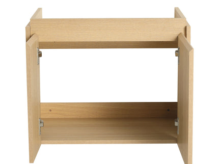 Modern Bathroom Vanity With Ceramic Basin, Wall Mounted Floating Sink Combo, Storage Cabinet