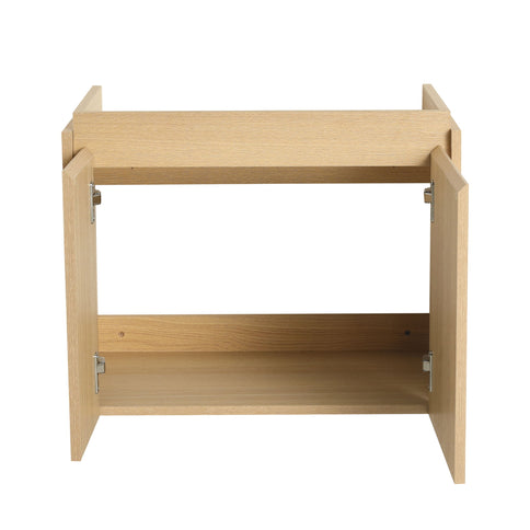 Modern Bathroom Vanity With Ceramic Basin, Wall Mounted Floating Sink Combo, Storage Cabinet