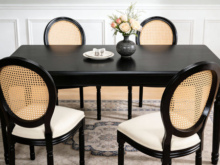 French Country Dining Chairs With Round Back (Set of 2)