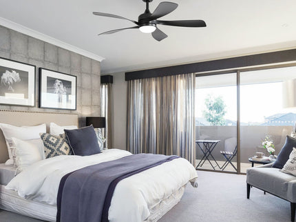 45" Ceiling Fan With DC Motor Smart App Control Quiet Reversible Operation Dimmable Lighting And Timer