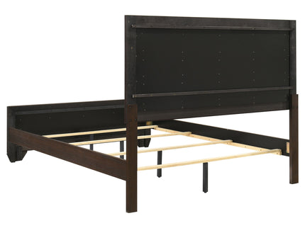 Harrison - Queen Panel Bed - Dark Brown