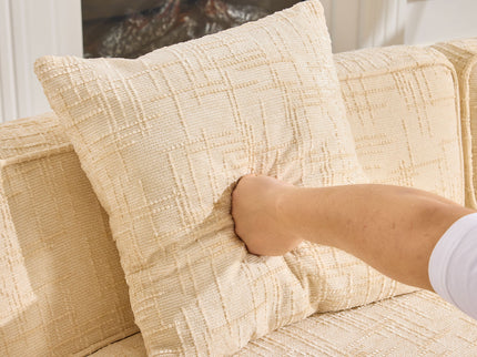Curved Compressed Sofa, Nordic-Style Design For Living Room