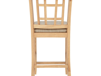 Davis - Counter Height Dining Chair Linen (Set of 2) - Light Oak