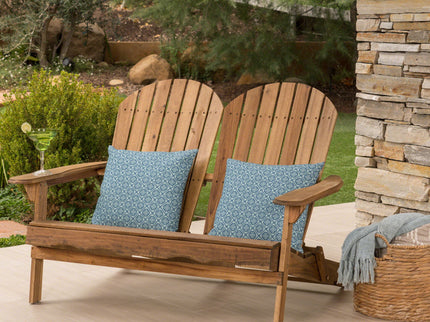 Outdoor Adirondack Rocking Loveseat With Hand Crafted Details