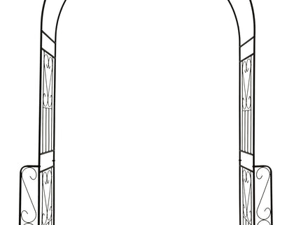 Metal Garden Arch Garden Arbor Trellis Climbing Plants Support Rose Arch Outdoor Arch