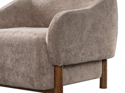 Modern Accent Chair With Recessed Arms And Tight Back