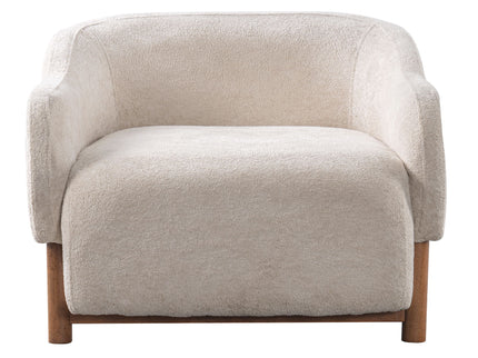 Modern Accent Chair With Recessed Arms And Tight Back