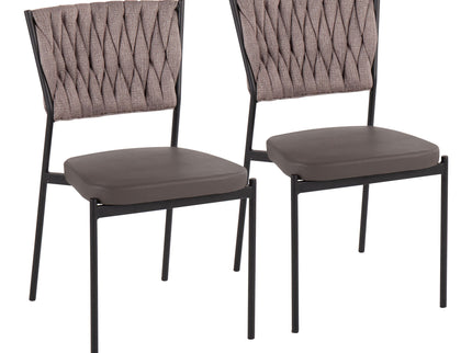 Tania - Braided Contemporary Chair (Set of 2)