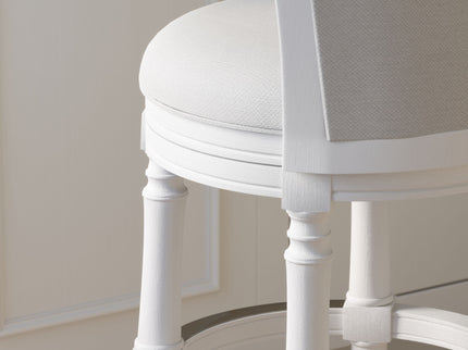 Barrel Back Stool With Swivel