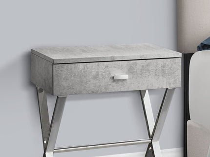 Accent Side X Table, Storage Drawer, Contemporary & Modern