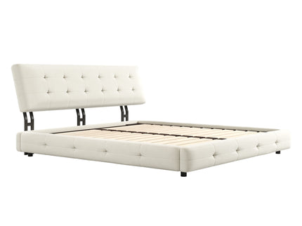 Tufted Headboard With Extra-Large Ultra-Soft Cloud Pillow Design