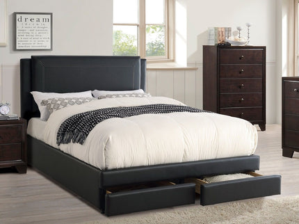 Modern Bed With Storage Drawers