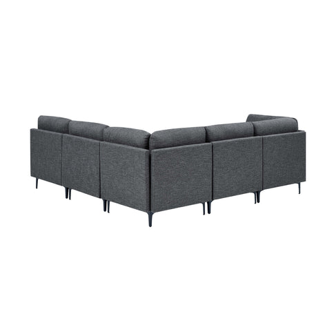 Upholstered Modular Sectional & Tall Legs