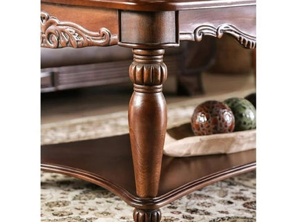 3 Piece Coffee Table With Open Shelf - Cherry