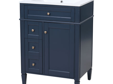 Bathroom Vanity With Top Sink, Storage Cabinet With 2 Drawers And Tip-Out Drawer