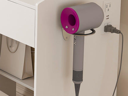 3 Color LED Vanity Mirror With Stool, 2 Drawers & 5 Storage Cabinets, Adjustable Lighting - White