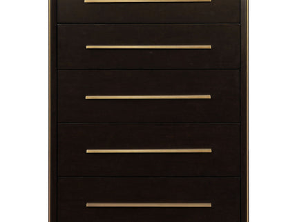 Prescott - 5 Drawer Chest - Brown