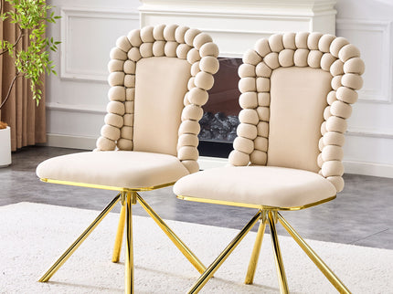 Puffy Bubble, Ball Chain Chair For Dining Room & Kitchen (Set of 2)