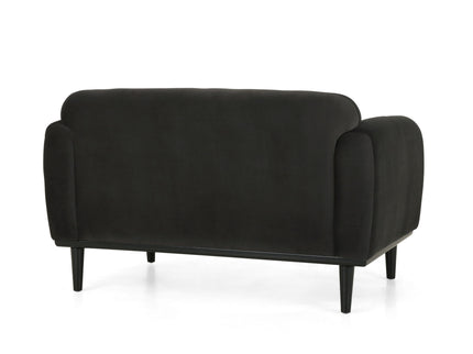 Sway - Upholstered Loveseat With Wood Legs And Round Arms