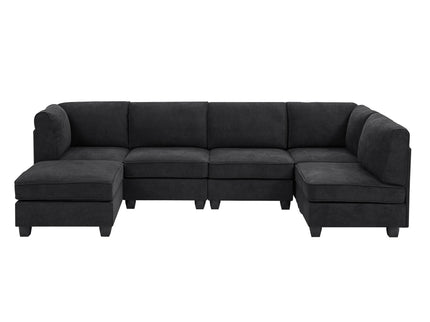 Upholstered Modular Sectional - Black