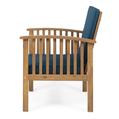 Casa - Acacia Club Chair Coastal Classic Outdoor Seating, Waterproof Fabric