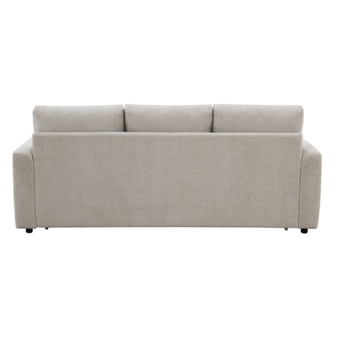 Leira - Linen Pull Out Sleeper Sofa - Beige
