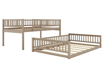 Bunk Bed With Ladder And Guardrails