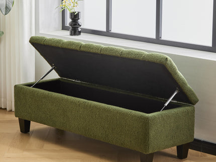 Ottoman Bench & Storage - Green